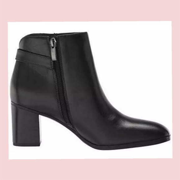 *BRAND NEW* Franco Sarto Black Leather Ilaria Zip-up Ankle Boots / Booties - Picture 11 of 11